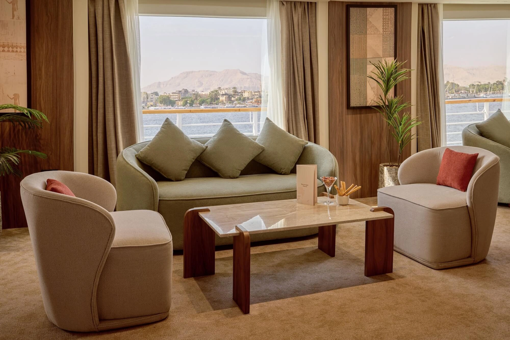 Lounge aboard the M/S Royal Serenade Nile Cruise Nile cruise